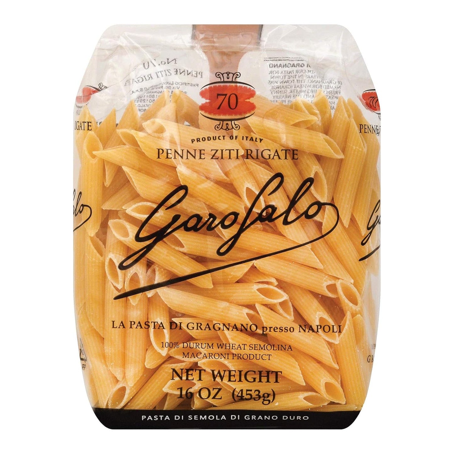 Pasta,Penne Ziti Rigate - 1 Case