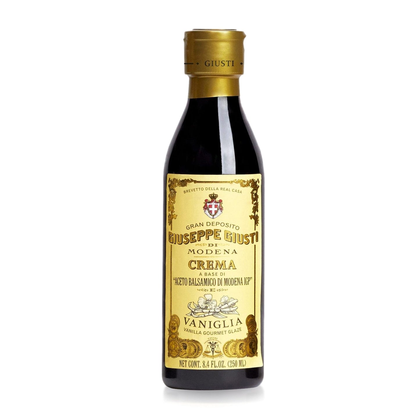 Giuseppe Giusti Crema Vanilla Balsamic Glaze of Modena - 250 ml - 1 Case