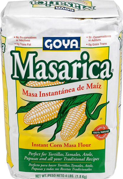 Goya Foods Masarica Instant Corn Masa Flour, 4 Pound - 1 Case