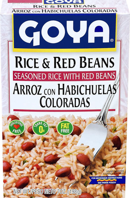 Goya Seasoned Rice and Red Beans Mix, 7 Ounce - Case 1