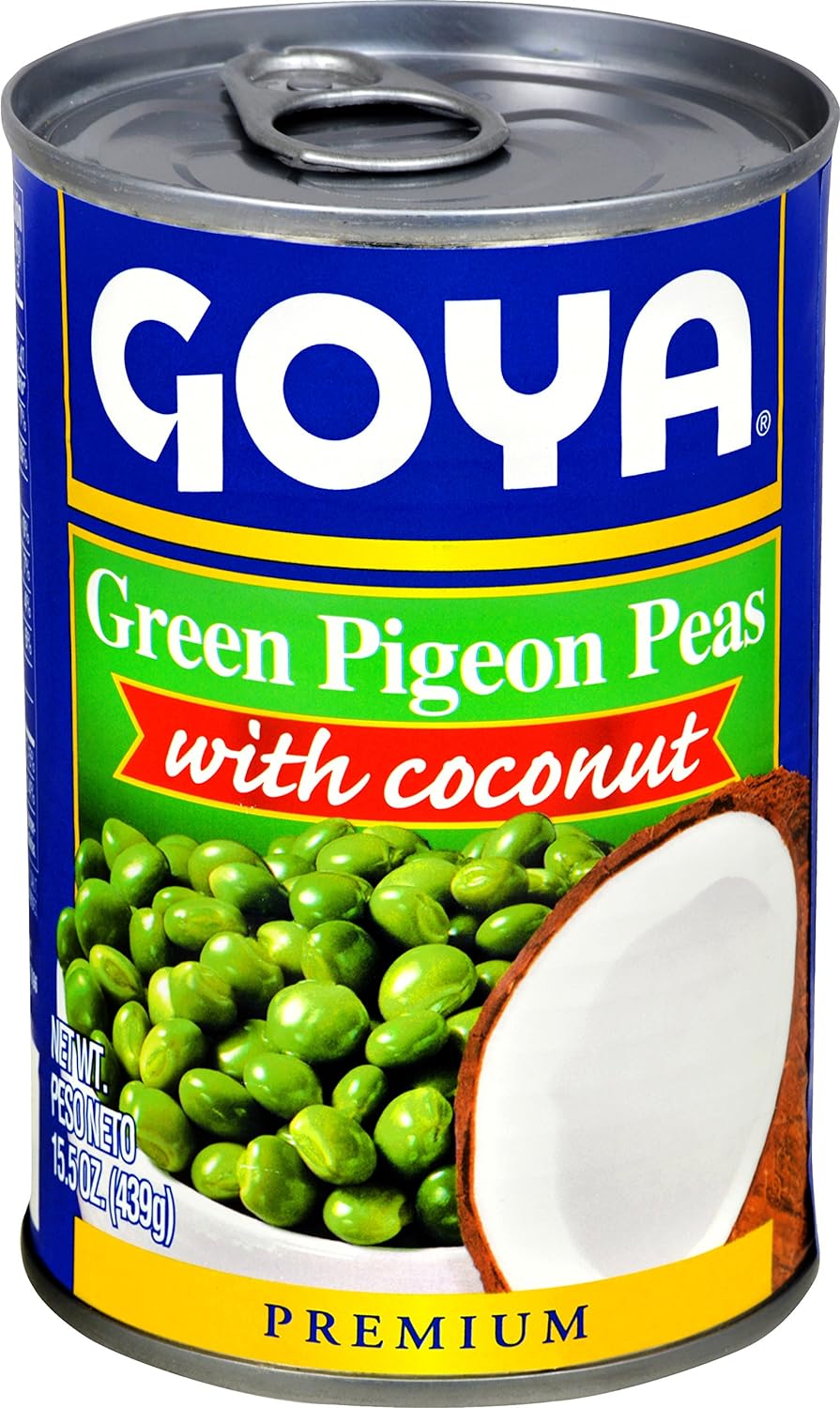 Goya Foods Green Pigeon Peas with Coconut, 15.5 Ounce - Case 1