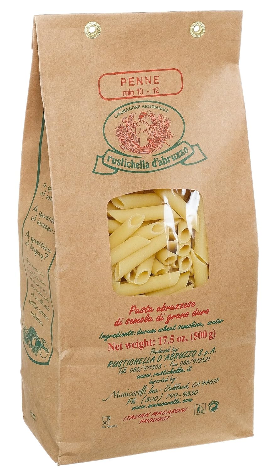 Rustichella Penne, 17.5-Ounce Bags - Case 1