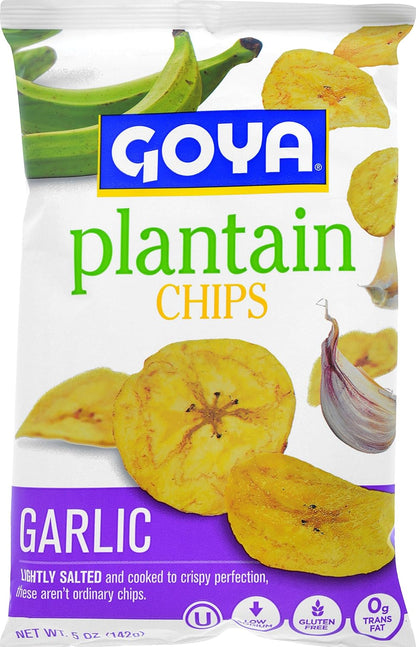 Goya Plantain Chips, Garlic, 5 Ounce - Case 1