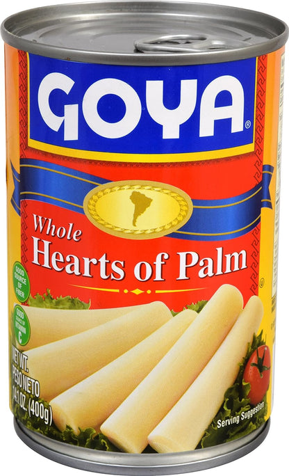 Goya Foods Whole Heart of Palmitos, 14.1 oz - Case 1