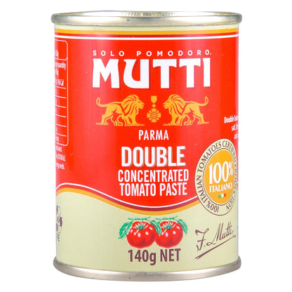 Mutti Double Concentrated Tomato Paste (Doppio Concentrato), 4.94 oz. Can | Italy’s #1 Brand of Tomatoes | Canned Tomatoes | Vegan Friendly & Gluten Free | No Additives or Preservatives - 1 Case