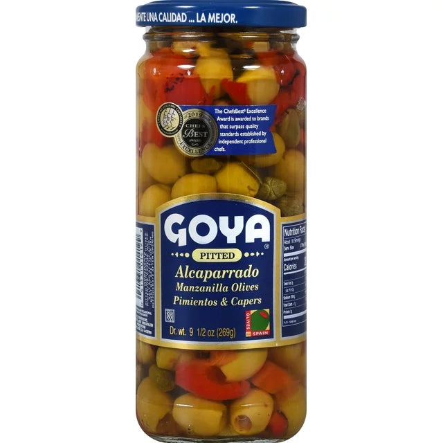 Goya Pitted Alcaparrado, 9.5 oz - Case 1