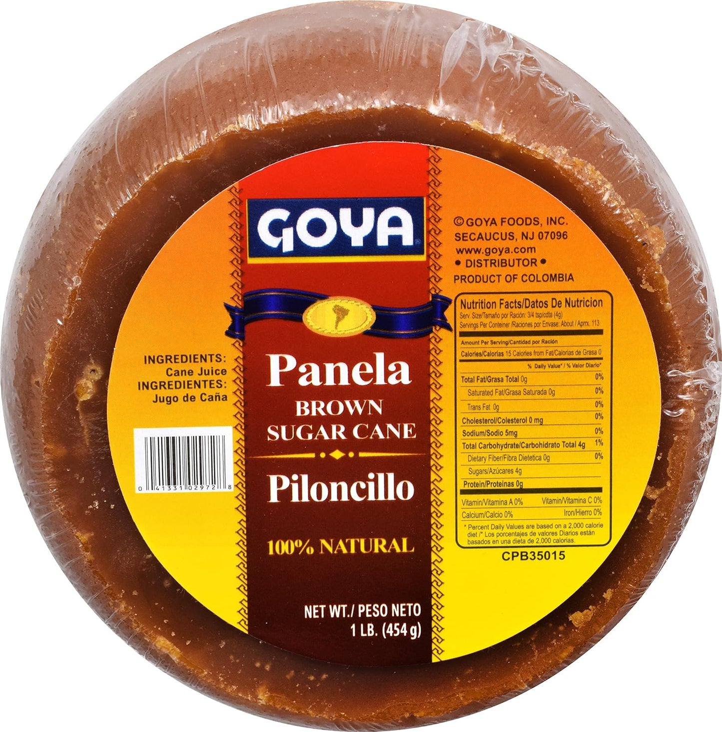 Goya Foods Panela Brown Sugar Cane, 16 Ounce - Case 1