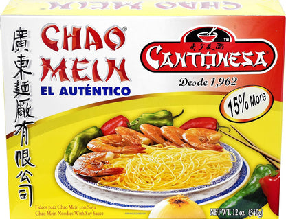 Cantonesa Chao Mein Noodles With Soy Sauce, 12 Ounce - Case 1