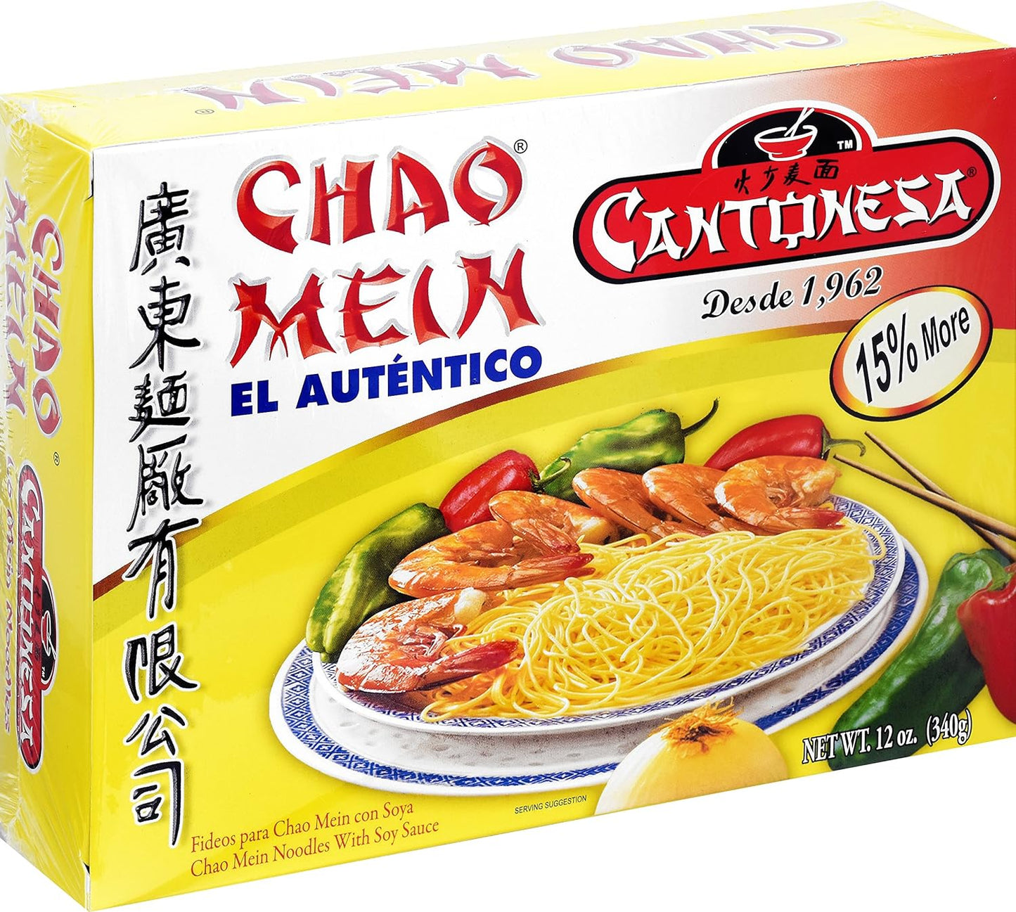 Cantonesa Chao Mein Noodles With Soy Sauce, 12 Ounce - Case 1