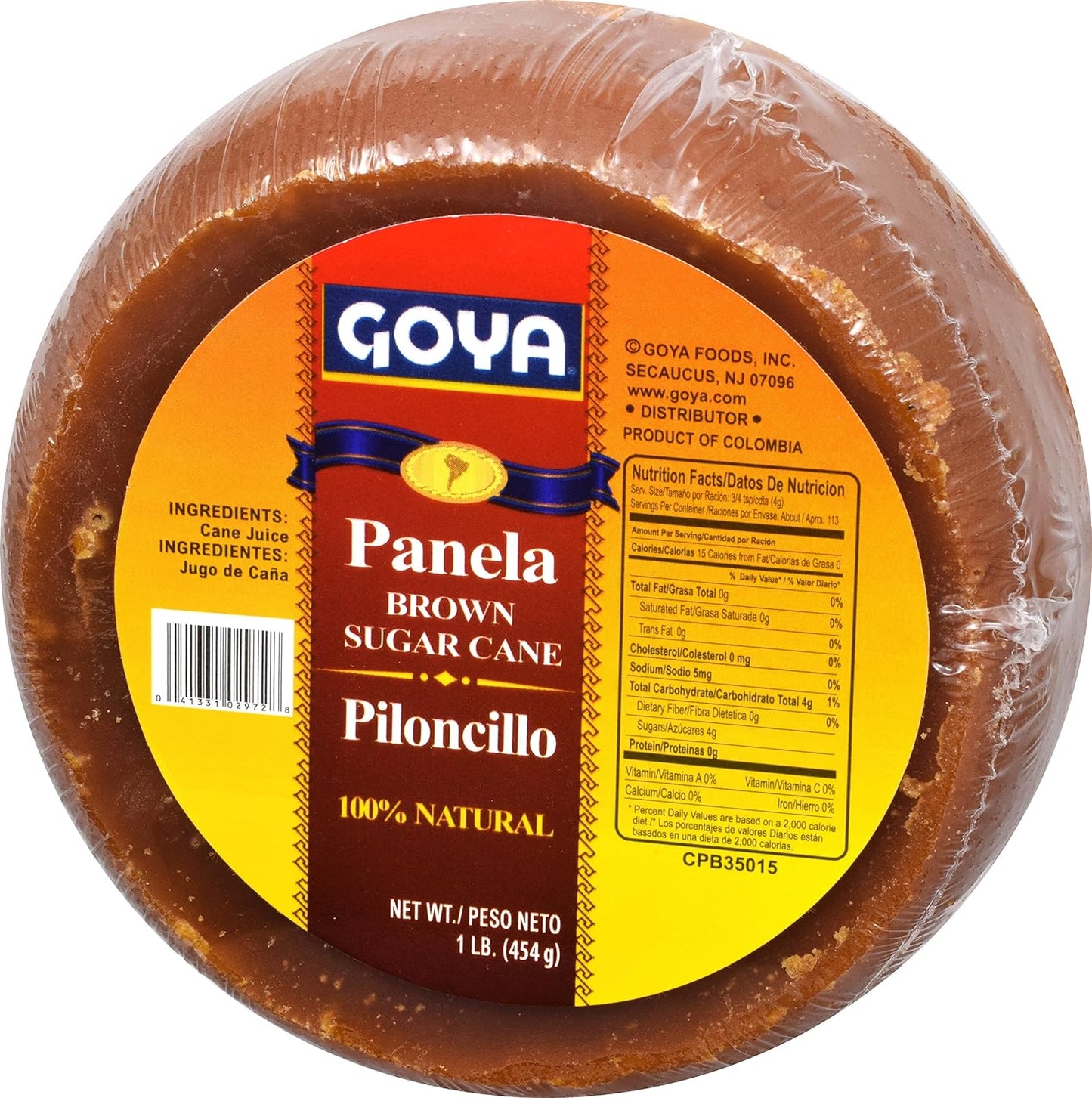 Goya Foods Panela Brown Sugar Cane, 16 Ounce - Case 1