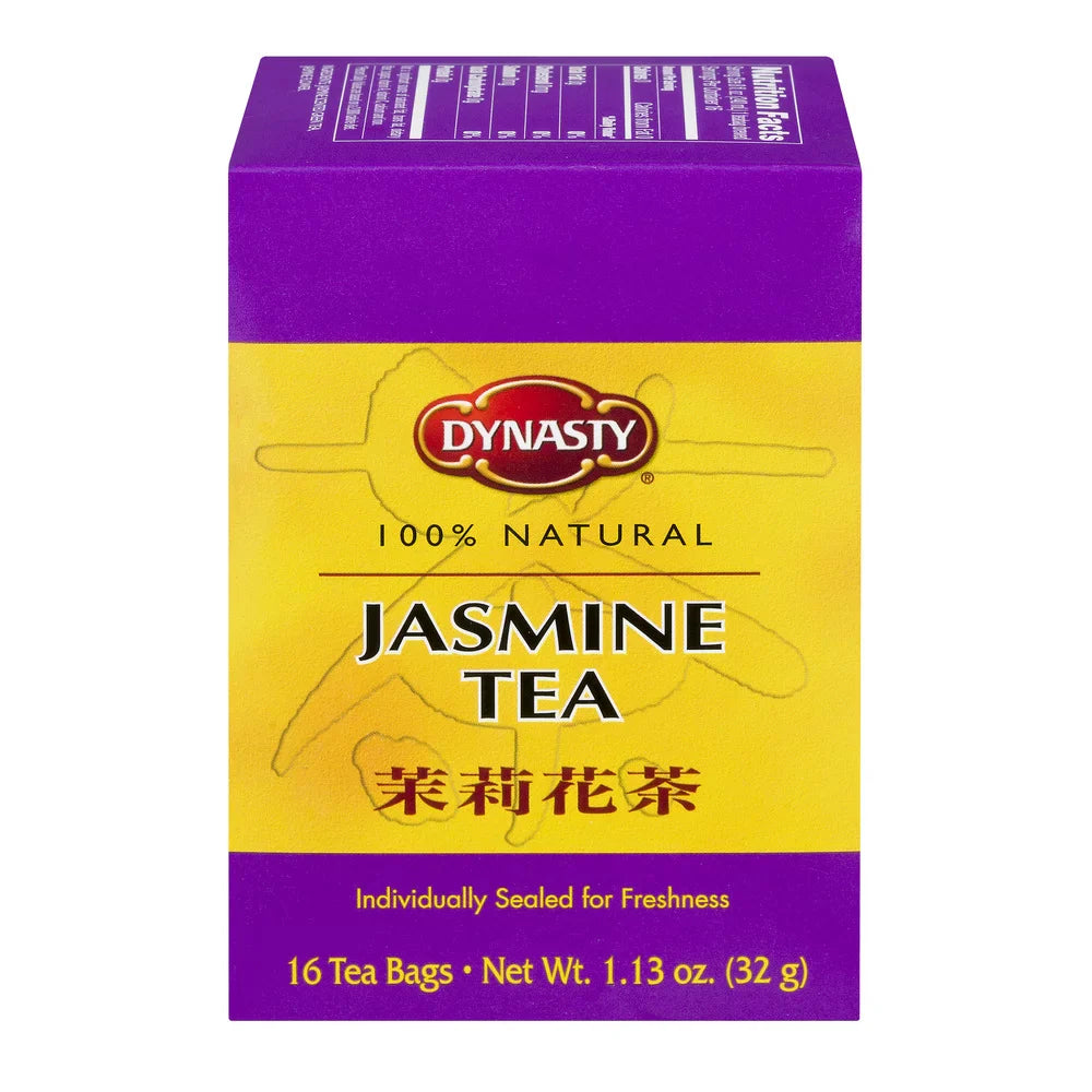 Dynasty Tea - 100% Natural Jasmine Tea Bags, 16 ct - Case 1