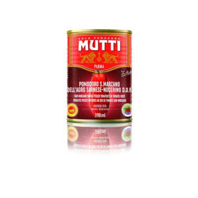 Mutti Whole Peeled Authentic San Marzano PDO Tomatoes (Pelati), 14 oz | Italy’s #1 Brand of Tomatoes | Canned Tomatoes | Vegan Friendly & Gluten Free | No Additives or Preservatives - 1 Case