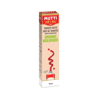 Mutti Double Concentrated Organic Tomato Paste (Doppio Concentrato), 6.5 oz. | Italy’s #1 Brand of Tomatoes | Tube Tomato Paste | Vegan Friendly & Gluten Free | No Additives or Preservatives - 1 Case