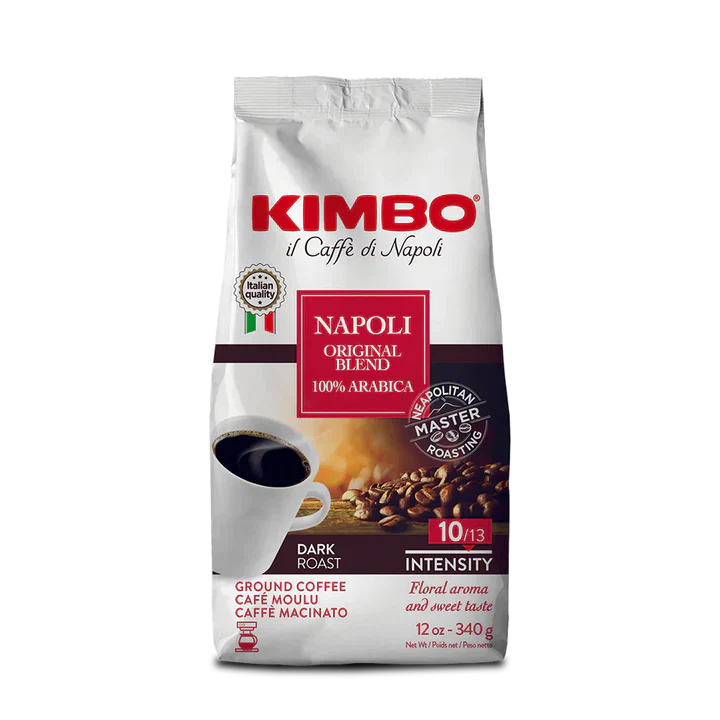 Kimbo Napoli - Ground Coffee 12oz Bag - 1 Case