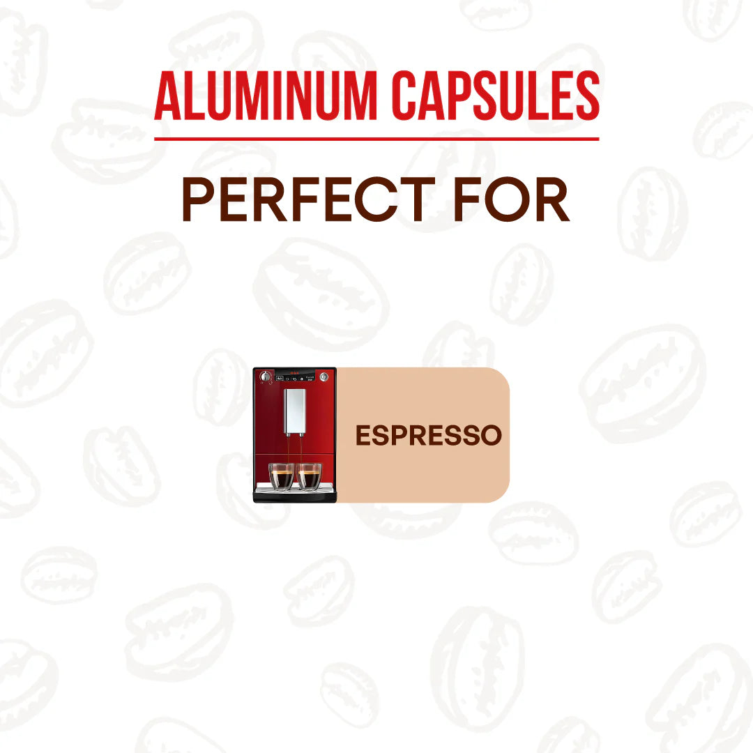 Kimbo 10 Count Espresso Decaf Capsules in Aluminium - Smooth & Rich Italian Roast for Nespresso - 1 Case