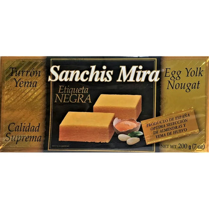 Sanchis Mira Turron Yema Egg Yolk Nougat 7 oz - Case 1