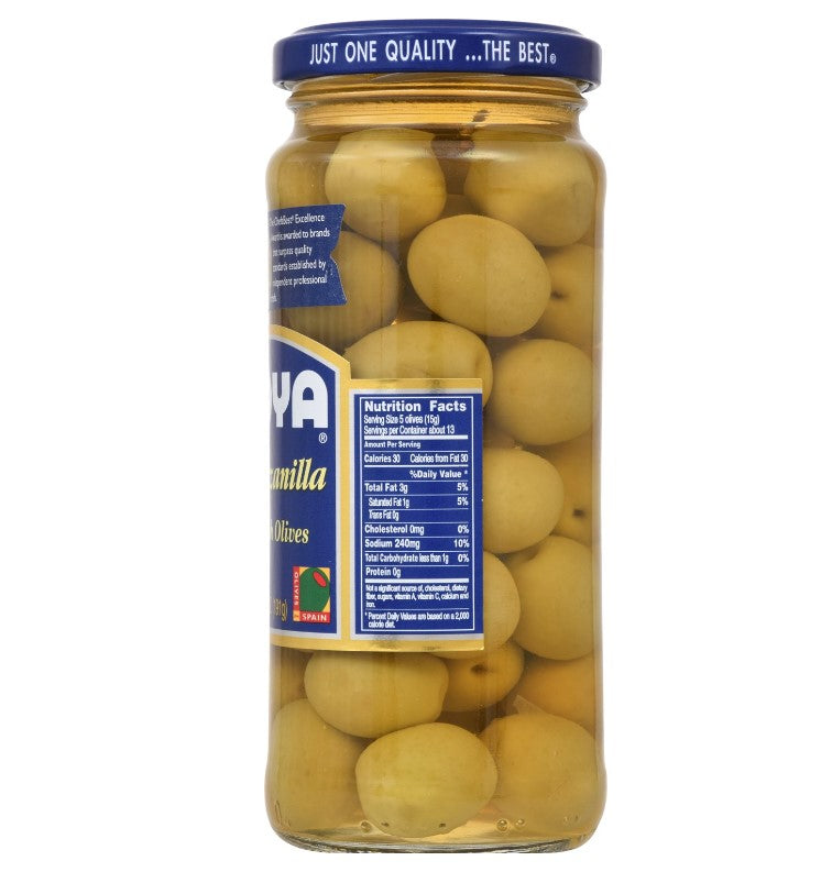 Goya Manzanilla Spanish Olives, 6.75 oz - Case 1