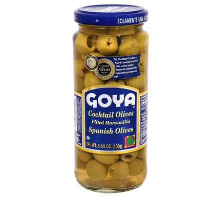 Goya Foods Cocktail Pitted Olives, 5.5 oz - Case 1