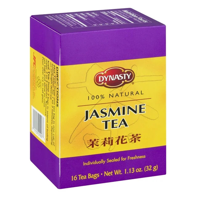 Dynasty Tea - 100% Natural Jasmine Tea Bags, 16 ct - Case 1